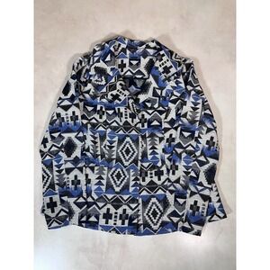 VTG Babette SF Oversized S/M Southwestern Blazer Jacket Tribal Aztec Geometric